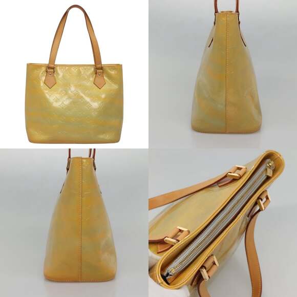 LOUIS VUITTON Monogram Vernis Houston Hand Bag Gris M91053 - Picture 12 of 13